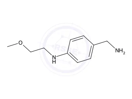 Chemical structure of 4-(aminomethyl)-N-(2-methoxyethyl)aniline