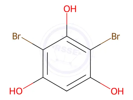 Chemical structure of 2,4-Dibromobenzene-1,3,5-triol