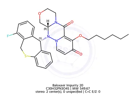Chemical structure of Baloxavir Impurity 20