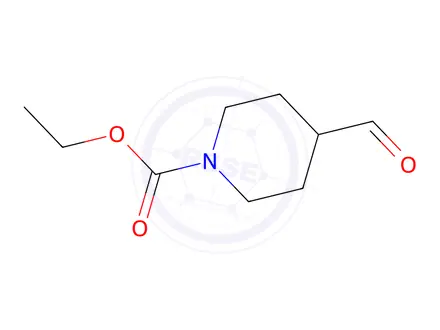 Chemical structure of Ethyl 4-formylpiperidine-1-carboxylate