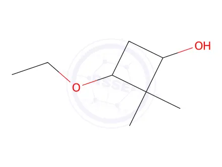 Chemical structure of 3-ethoxy-2,2-dimethylcyclobutan-1-ol