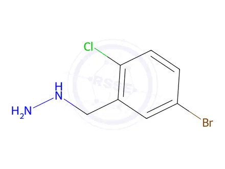 Chemical structure of (5-Bromo-2-chlorobenzyl)hydrazine