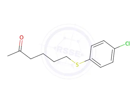 Chemical structure of 6-((4-Chlorophenyl)thio)hexan-2-one