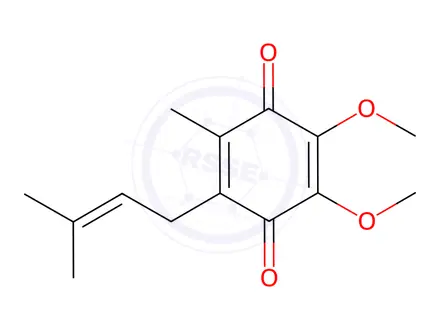 Chemical structure of Ubiquinone-1 (40 mM * 100 μL in Ethanol)