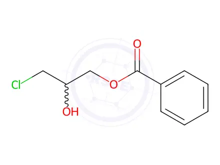 Chemical structure of 3-Chloro-2-hydroxypropyl Benzoate