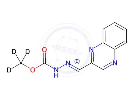 Chemical structure of Desoxycarbadox-D3