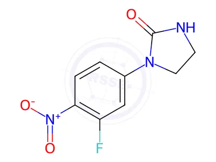 Chemical structure of 1-(3-Fluoro-4-nitrophenyl)-2-Imidazolidinone,