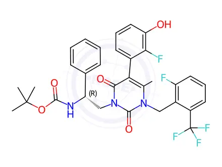 Chemical structure of Elagolix Impurity 153