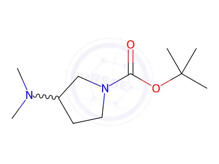 Chemical structure of Tert-butyl 3-(dimethylamino)pyrrolidine-1-carboxylate