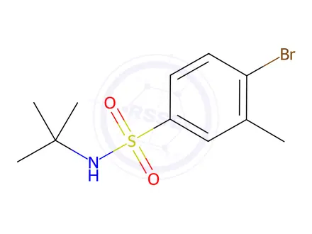 Chemical structure of 4-Bromo-N-tert-butyl-3-methylbenzenesulfonamide