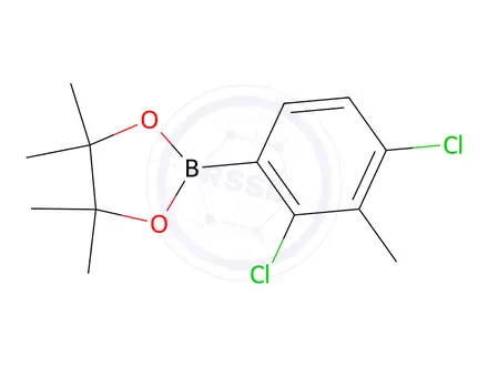 Chemical structure of 2-(2,4-Dichloro-3-methylphenyl)-4,4,5,5-tetramethyl-1,3,2-dioxaborolane