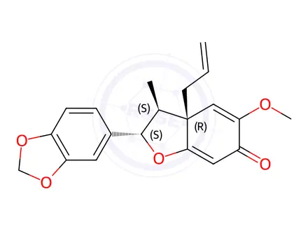 Chemical structure of Burchellin