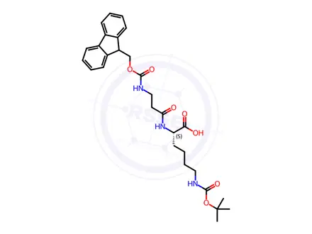 Chemical structure of Fmoc-β-Ala-Lys(Boc)-OH