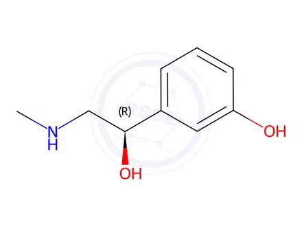 Chemical structure of Phenylephrine