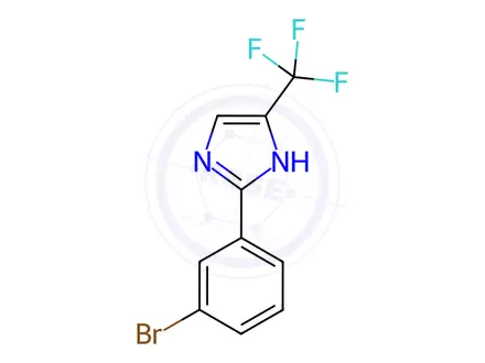 Chemical structure of 1H-IMidazole, 2-(3-broMophenyl)-5-(trifluoroMethyl)-