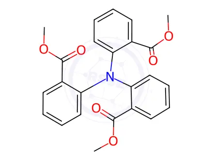 Chemical structure of trimethyl 2,2',2''-nitrilotribenzoate