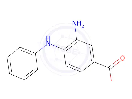 Chemical structure of 3-Amino-4-(phenylamino)benzoic Acid