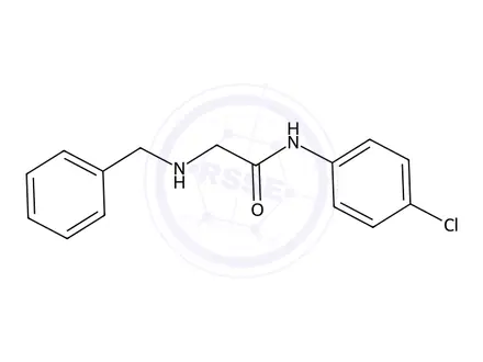 Chemical structure of 2-(Benzylamino)-N-(4-chlorophenyl)acetamide