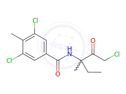 Chemical structure of Zoxamide in n-Hexane