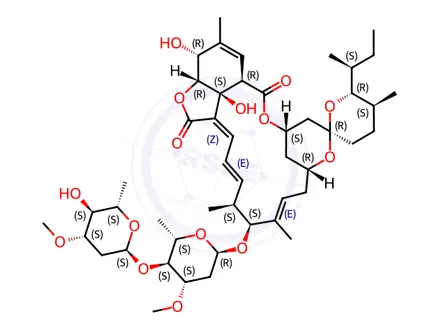 Chemical structure of 28-Oxo Ivermectin B1a (Impurity)