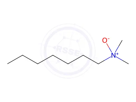 Chemical structure of N,n-dimethylheptylaminen-oxidehydrate