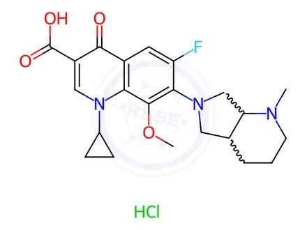 Chemical structure of Moxifloxacin Impurity F