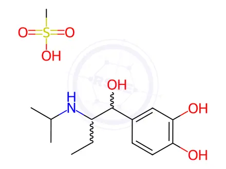 Chemical structure of Isoetharine mesylate salt