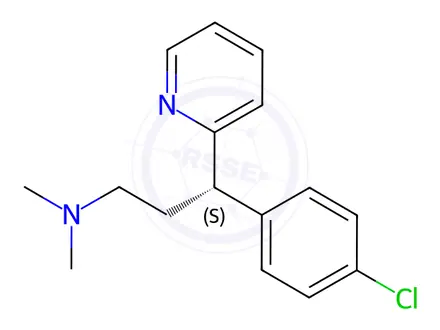 Chemical structure of (S)-Chlorphenamine
