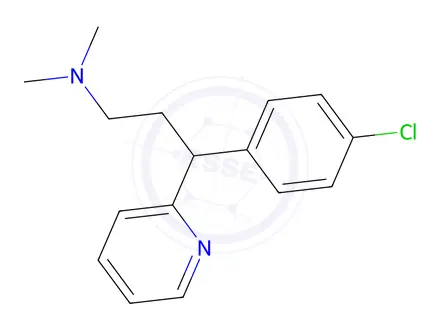 Chemical structure of CHLORPHENIRAMINE