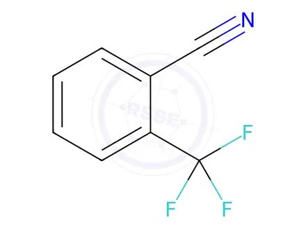 Chemical structure of 2-(trifluoromethyl)benzonitrile