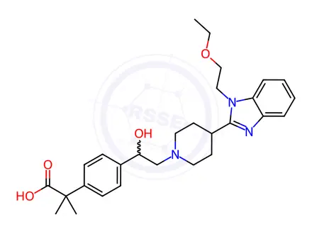 Chemical structure of 1’-Hydroxy Bilastine