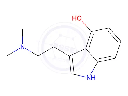 Chemical structure of Psilocin