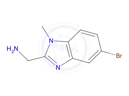 Chemical structure of (5-Bromo-1-methyl-1h-benzo[d]imidazol-2-yl)methanamine