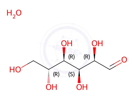 Chemical structure of Glucose Monohydrate Working Standard (Secondary Reference Standard)