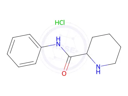 Chemical structure of N-Phenyl-2-piperidinecarboxamide hydrochloride