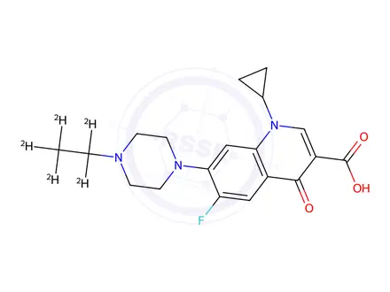 Chemical structure of Enrofloxacin-d5 Hydrochloride