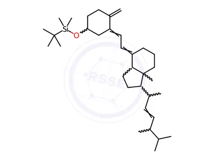 Chemical structure of Vitamin D2 O-t-Butyldimethylsilyl Ether