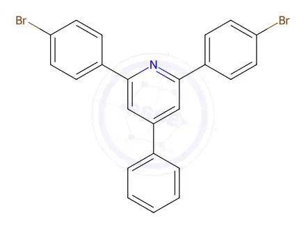 Chemical structure of 2,6-Bis(4-bromophenyl)-4-phenylpyridine