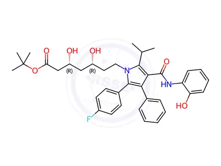 Chemical structure of 2-Hydroxy Atorvastatin tert-Butyl Ester