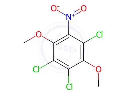 Chemical structure of 1,2,4-Trichloro-3,6-dimethoxy-5-nitrobenzene