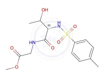 Chemical structure of tosylthreonylglycine methyl ester