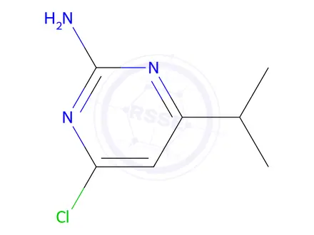 Chemical structure of 2-Amino-4-chloro-6-isopropylpyrimidine