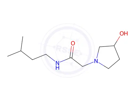 Chemical structure of 2-(3-Hydroxypyrrolidin-1-yl)-N-(3-methylbutyl)acetamide