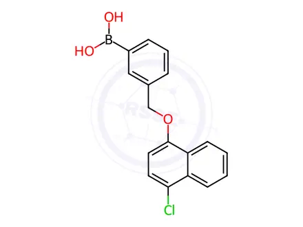 Chemical structure of (3-(((4-Chloronaphthalen-1-yl)oxy)methyl)phenyl)boronic acid