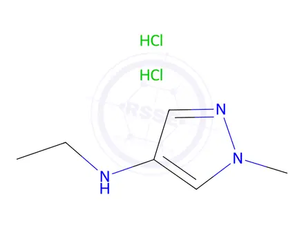 Chemical structure of N-ethyl-1-methyl-1H-pyrazol-4-amine dihydrochloride