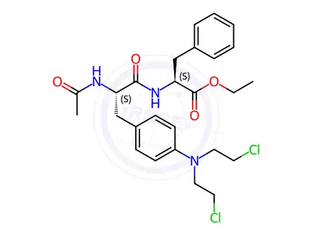 Chemical structure of Melphalan Flufenamide Impurity 1