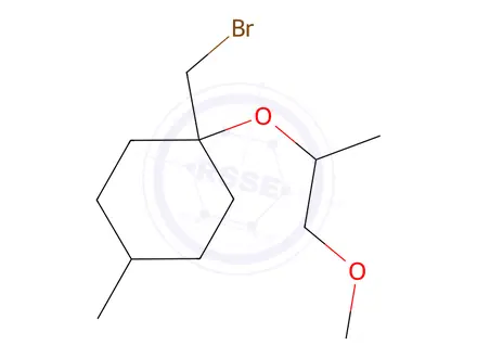 Chemical structure of 1-(Bromomethyl)-1-((1-methoxypropan-2-yl)oxy)-4-methylcyclohexane