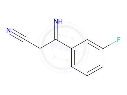 Chemical structure of 3-(3-fluorophenyl)-3-iminopropanenitrile