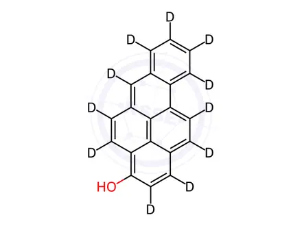 Chemical structure of 3-Hydroxy Benzopyrene-d11