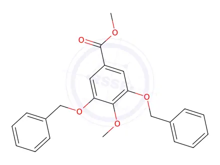 Chemical structure of Methyl 3,5-bisbenzyloxy-4-methoxybenzoate, 97%